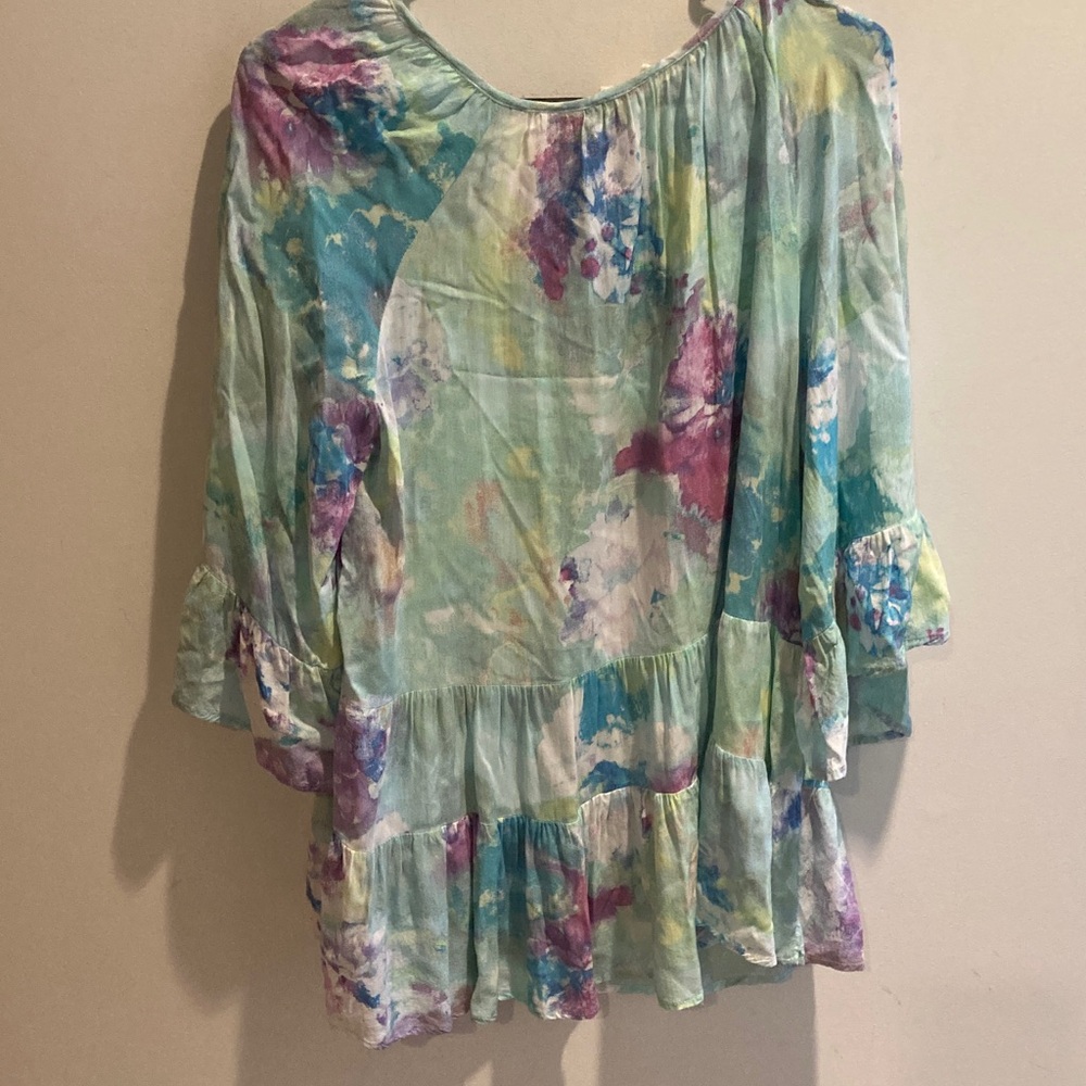 Cupio Multicolor Floral Blouse - Picture 6 of 6